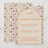 Wildblume druckbare florale leicht bearbeitbare Ho Einladung (Vorne/Hinten)