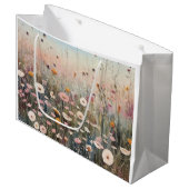 Wildblume drucken Geschenktafeln mit mehreren Größ Große Geschenktüte (Vorderseite Schrägansicht)