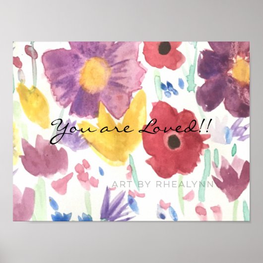 Wildblume drucken poster (Vorne)