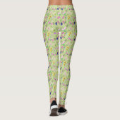 Wildblume drucken Sie überdruckt Leggings (Rückseite)