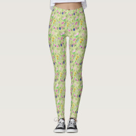 Wildblume drucken Sie überdruckt Leggings