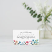 Wildblume-Duschekarte Visitenkarte (Stehend Vorderseite)