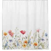 Wildblume Duschvorhang (Vorderseite)