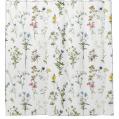 Wildblume Duschvorhang (Vorderseite)