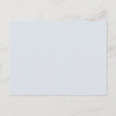 Wildblume Dusty Blue Empfang Danke Karte (Rückseite)