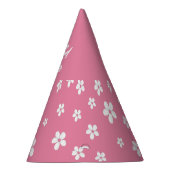 Wildblume Dusty Pink Niedlich Baby Girl Geburtstag Partyhütchen (Rechts)