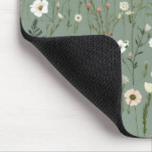 Wildblume Dusty Sage Blumengrün Mousepad (Ecke)