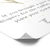 Wildblume Edelweiss Diaper Poster (Ecke)