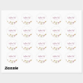 Wildblume Editable Custom Favor Sticker (Blatt)