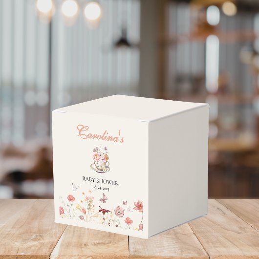 Wildblume ein Baby braut Tee Party Babydusche Geschenkschachtel