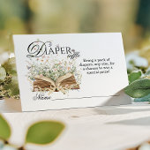 Wildblume Ein neues Kapitel Babydusche beginnen Begleitkarte