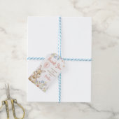 Wildblume Einen sonnigen Geburtstag Vielen Dank Ta Geschenkanhänger (Mit Garn)