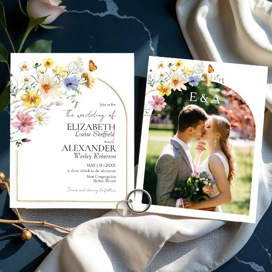 Wildblume | Einladung von Boho Foto Hochzeit