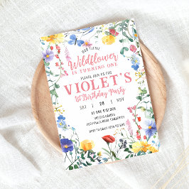 Wildblume Einladung zum Geburtstag