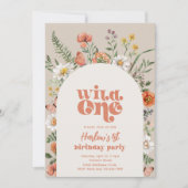 Wildblume Einladung zum Geburtstag | Erste Wildblu (Vorderseite)