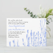 Wildblume - Einladung zum Hochzeitsfeiern (Stehend Vorderseite)