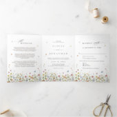 Wildblume Einladungen für Dreifaltigkeit (Innenseite)