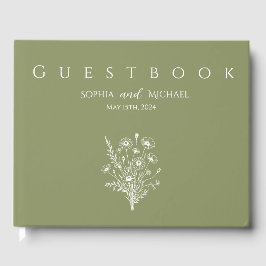 Wildblume Elegance-Gästebuch Gästebuch