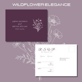 Wildblume Elegance-UAWG-Wedding-Postkarte Postkarte