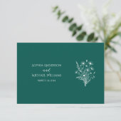 Wildblume Elegance-UAWG-Wedding-Postkarte RSVP Karte (Stehend Vorderseite)