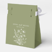 Wildblume Elegance-Wedding Geschenkschachtel (Rückseite)