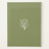 Wildblume Elegance-Wedding-Planner Planer (Rückseite)