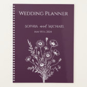 Wildblume Elegance-Wedding-Planner Planer (Vorderseite)