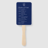 Wildblume Elegance-Wedding-Programm Fächer (Rückseite)