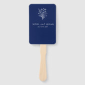 Wildblume Elegance-Wedding-Programm Fächer (Vorderseite)