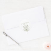 Wildblume Elegance Wedding Stickers (Umschlag)