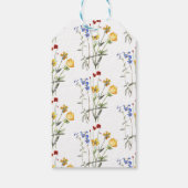 Wildblume Elegant Danke Brautparty Geschenkanhänger (Rückseite)