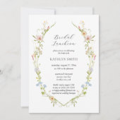 Wildblume Elegante Moderne Kunst, Dichtung und Mus Einladung (Vorderseite)