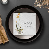 Wildblume Elegante Moderner Garten Hochzeit Serviette