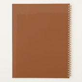 Wildblume Elegante Terracotta Boho Foto Wedding Planer (Rückseite)