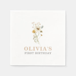 Wildblume Eleganter boho garten Serviette