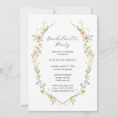 Wildblume Eleganter Junggeselinnen-Abschied Einladung (Vorderseite)