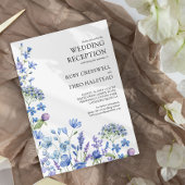 Wildblume Empfang nur Lilac Periwinkle Wedding Einladung