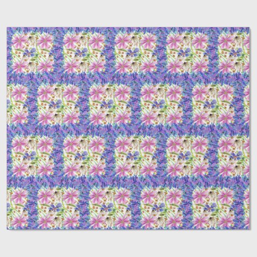 Wildblume-Entwurfspapier Geschenkpapier (Flach)