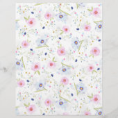 Wildblume Er sagte, sie sagte Brautparty Game Flyer (Hinten)