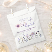 Wildblume Erste Geburtstagsgärung - Lila Geschenktütchen (Ausgeschnitten)