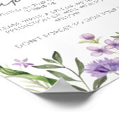 Wildblume Erste Geburtstagskapsel Poster (Ecke)