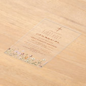 Wildblume Erste heilige Kommune im Blut Acryleinladungen (Ablage )