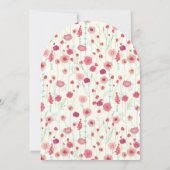 Wildblume Es ist eine Girl Baby Dusche Einladung (Rückseite)