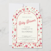 Wildblume Es ist eine Girl Baby Dusche Einladung (Vorderseite)