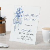 Wildblume etwas Blau, bevor ich Bridal tun Sockelschild (In SItu)