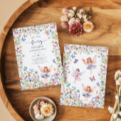 Wildblume Fairy Butterfly 2. Geburtstag Einladung