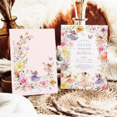 Wildblume Fairy Erster Geburtstag Party Einladung