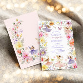 Wildblume Fairy Erster Geburtstag Party Einladung