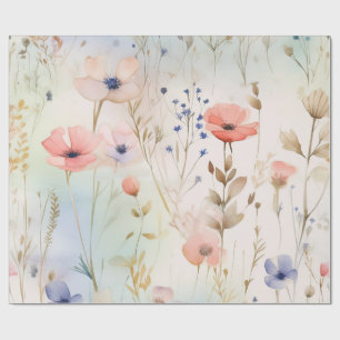 Wildblume Fairy Floral Wrapping Paper Geschenkpapier