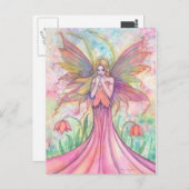 Wildblume Fairy Postcard Postkarte (Vorne/Hinten)